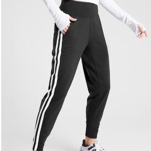 Athleta Joggers - Black with white stripe
